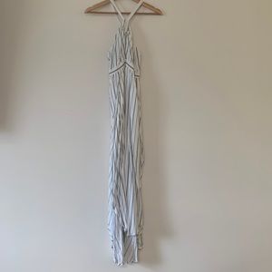 Lush blue and white maxi dress